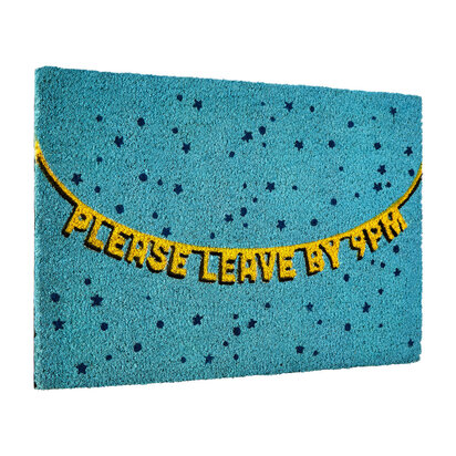 Filta Please Leave by 9pm Doormat