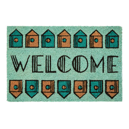 Filta Welcome Home Light Green Doormat
