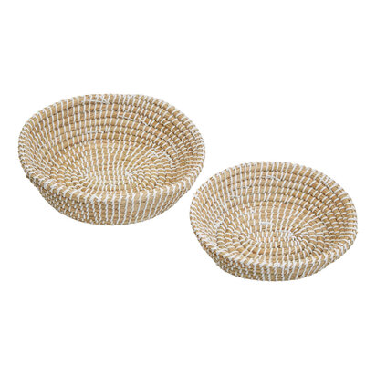 Lidi Set Of Two Oval Woven Baskets