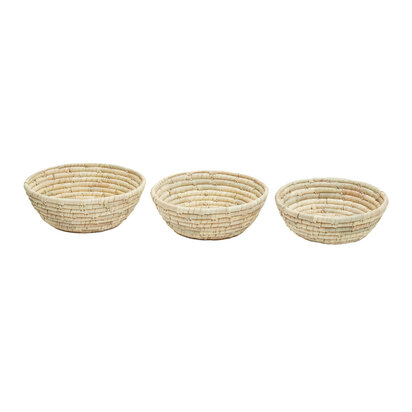 Lidi Set Of Three Bamboo Baskets