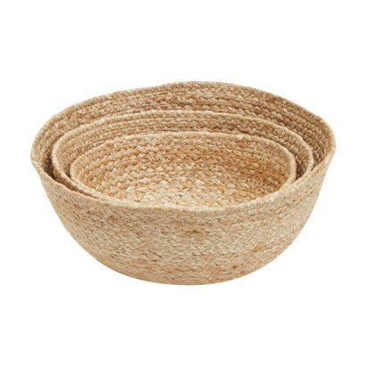 Lidi Set Of Two Jute Baskets