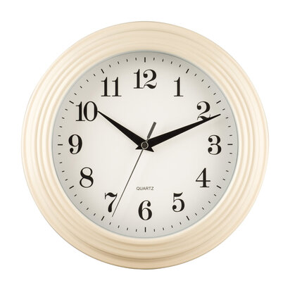 Elliot 25cm Dia Vintage Cream Wall Clock