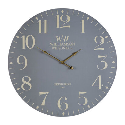 Destini 60cm Dia Classic Grey Wall Clock