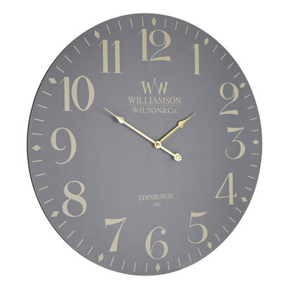 Destini 60cm Dia Classic Grey Wall Clock