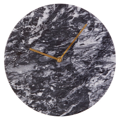 Siaefield Dia Black Marble Wall Clock