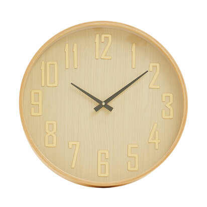 Vitus 40cm Dia Natural Wall Clock