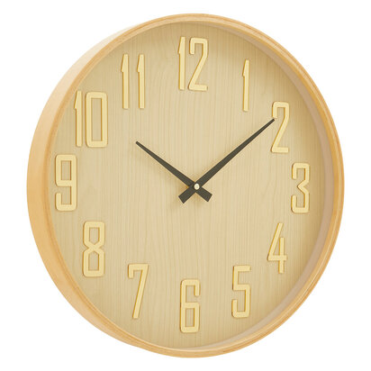 Vitus 40cm Dia Natural Wall Clock