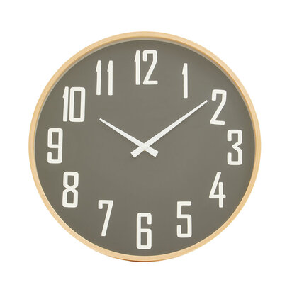 Vitus 30cm Dia Black Wall Clock