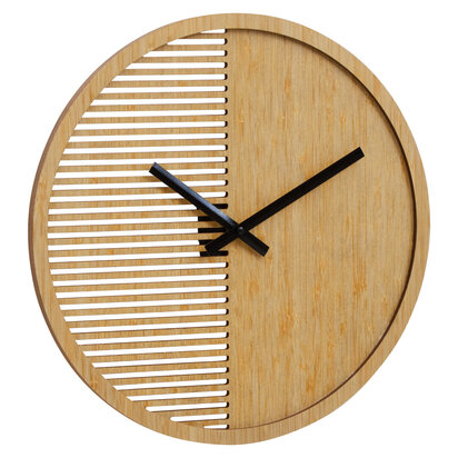 Vitus 40cm Dia Small Wooden Effect Wall Clock