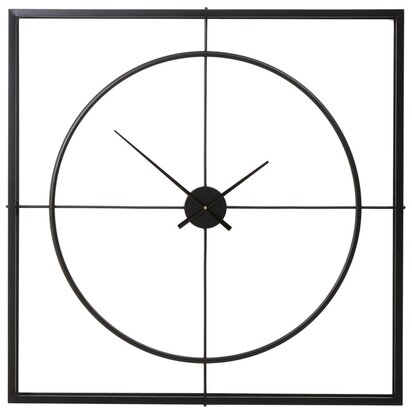 Trinity 105cm Dia Black Finish Wall Clock