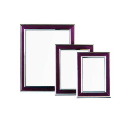 Opulence Purple and Silver Photo Frames - Set of 3