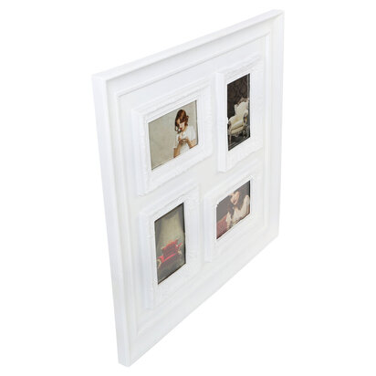 Maren 4 Photo White Plastic Multi Photo Frame