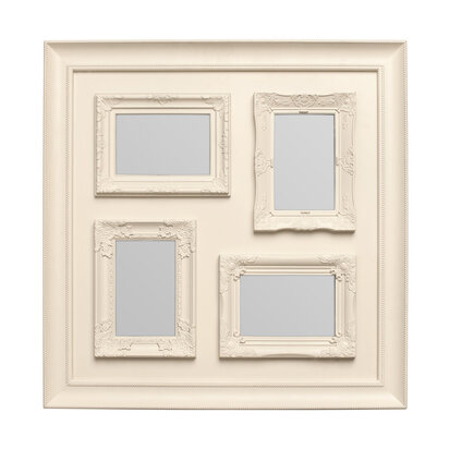 Maren 4 Photo Cream Plastic Multi Photo Frame