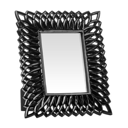 Maren Swirl Black High Gloss 5 x 7 Photo Frame