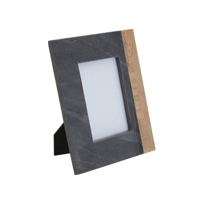 Kata Small Slate and Mango Wood 4In X 6In Photo Frame