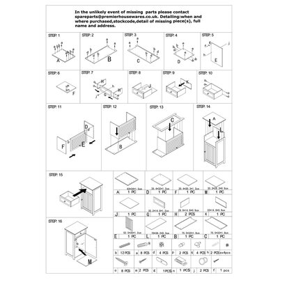 Portland 1 Inner Shelf And Drawer Cabinet