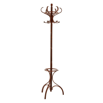 Kennedy Walnut Finish Floor Standing Coat Stand