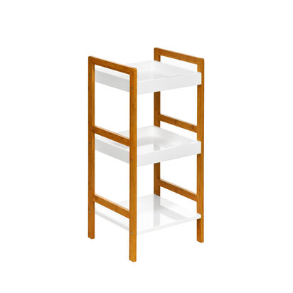 Versi White High Gloss 3 Tier Small Shelf Unit