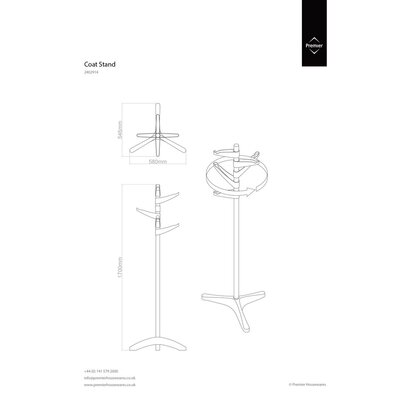 Bian White Steel Abs Coat Stand