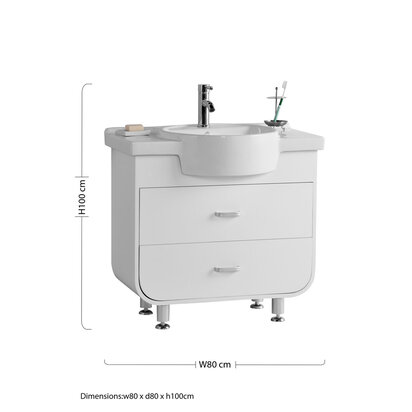 Ocean Basin And Under Basin Cabinet Set