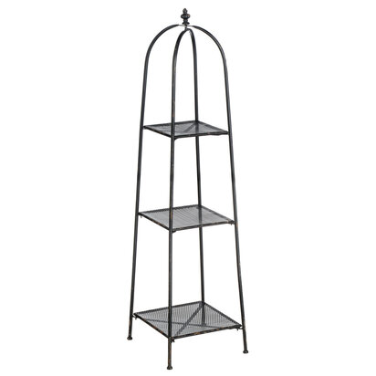 New York Loft Black 3 Tier Shelf Unit