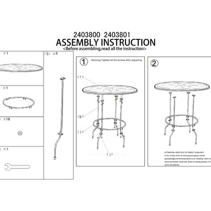 Artisan Red Metal Table