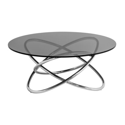 Cassy Smoked Glass Top Coffee Table