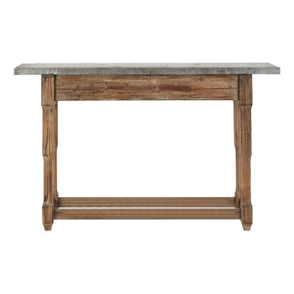 Valonford Antique Wood Finish Console Table