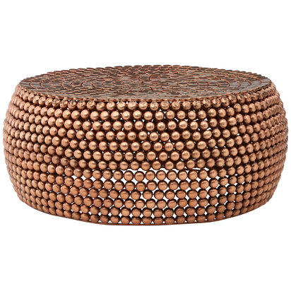 Templar Beaded Iron Copper Coffee Table