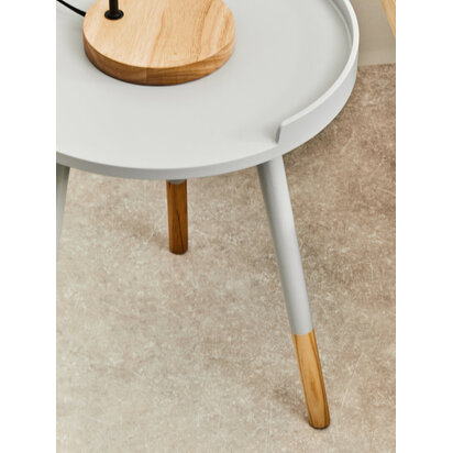 Viborg Grey Small Round Side Table
