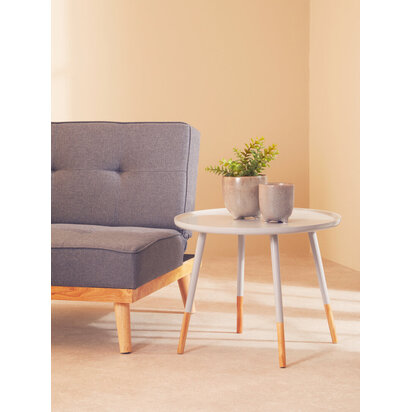 Viborg Grey Large Round Side Table