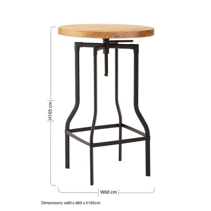 New Foundry Ash Veneer Bar Table