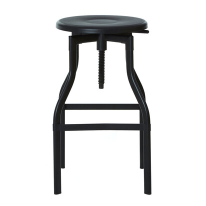 New Foundry Black Metal Bar Stool