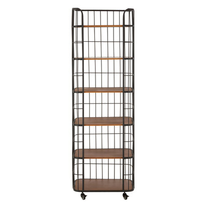 New Foundry Wood and Metal 6 Tier Shelf Unit