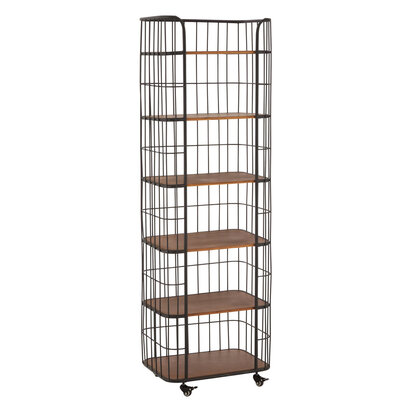 New Foundry Wood and Metal 6 Tier Shelf Unit