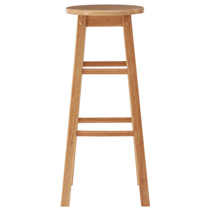 Selby Natural Tropical Hevea Wood Tall Bar Stool