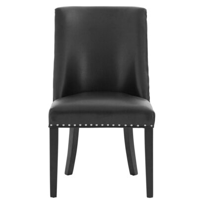 Rodeo Black Leather Effect Dining Chair