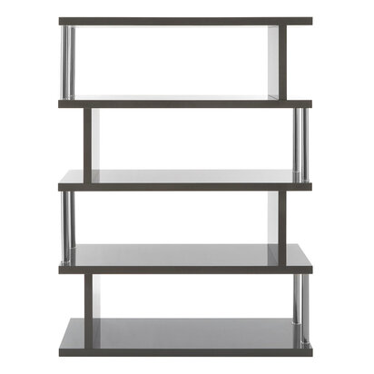 Ashinria 4 Tier Grey Gloss Shelf Unit