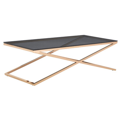 Montril Glass Top Criss Cross Coffee Table