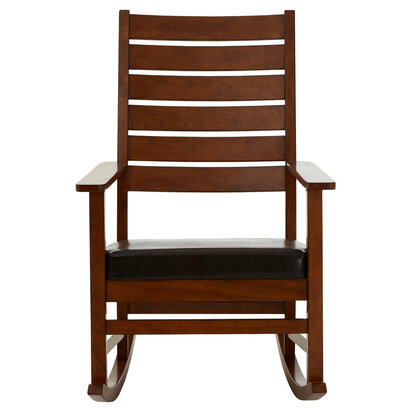 Relax Brown Leather Effect Rocking Chair