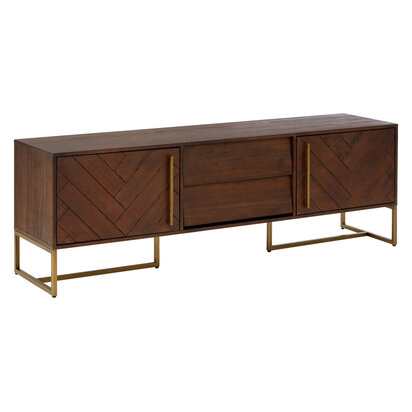 Brando Acacia Wood Effect Media Unit