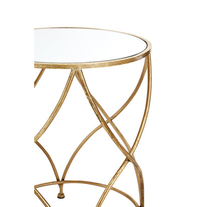 Marcia Mirrored Top Side Tables