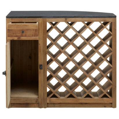 Belogate Recycled Pine Wood Bar Cabinet