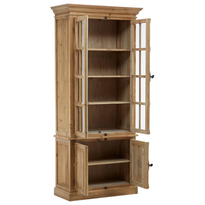 Banten Pine Wood Four Door Tall  Cabinet