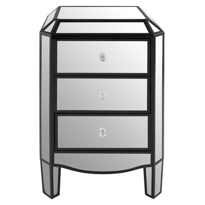 Tiffany 3 Drawer Mirrored Chest