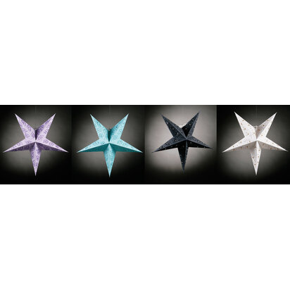 4 Assorted Paper Stars Shades
