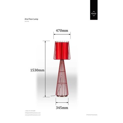 Aria Red Floor Lamp