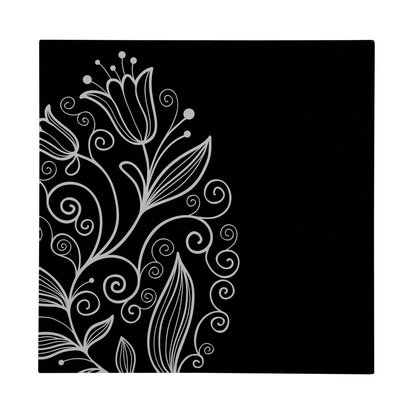 Tulip Black Frame Glass Print Wall Art