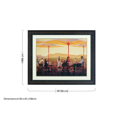 City Framed Winery Terrace Wall Art