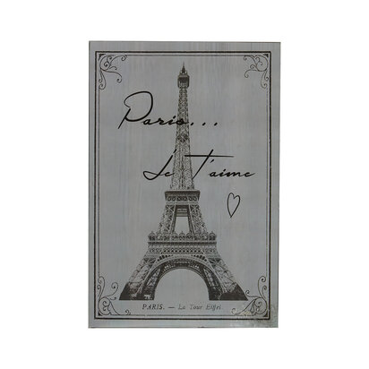 Madera Paris Wall Plaque